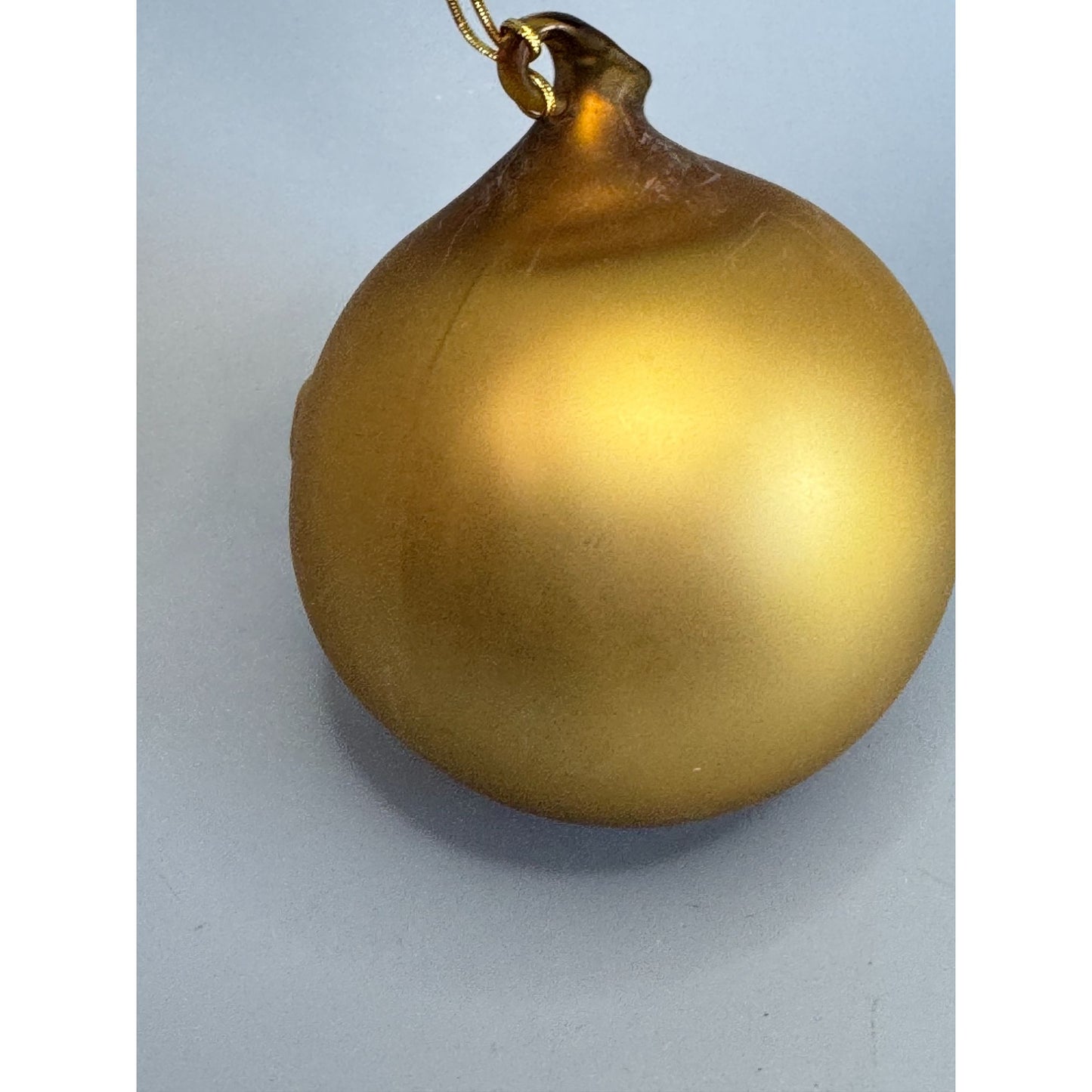 Dept 56 Man In The Moon Glass Ornament Winking Jeweled Eye Gold W/ Original Box 5.5" X 4"