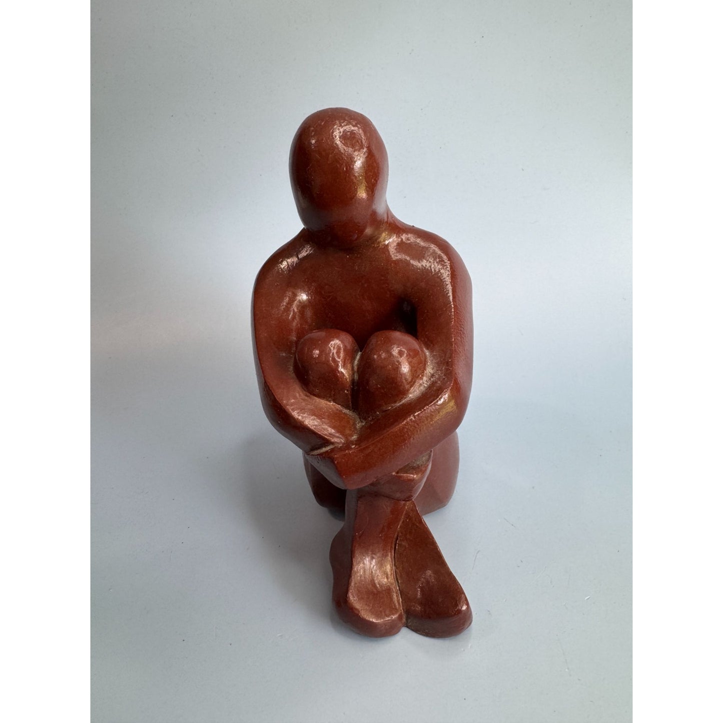 Plaster Figure Sculpture Of The Thinking Man Unsigned