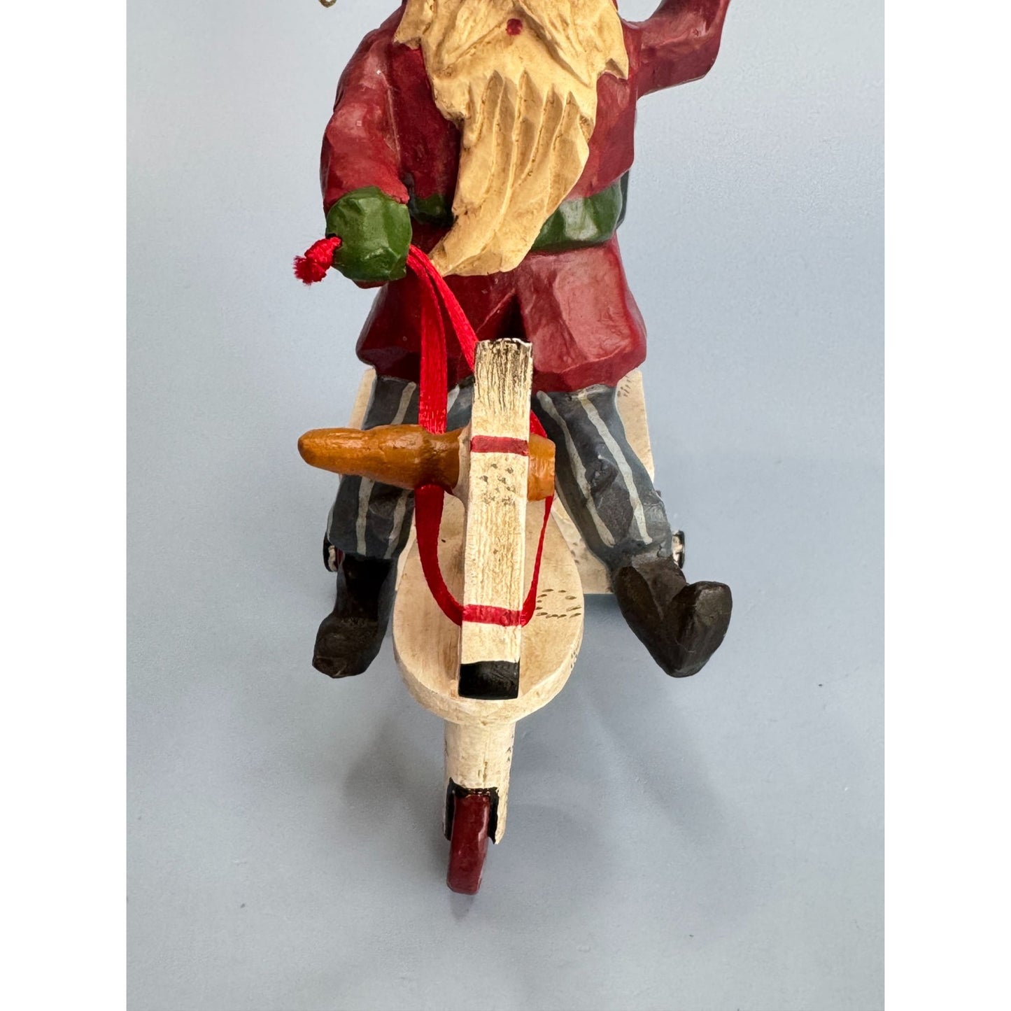 House of Hatten Christmas Messengers Santa On Tricycle Ornament 2001 By W.S. Rawsonn Signed