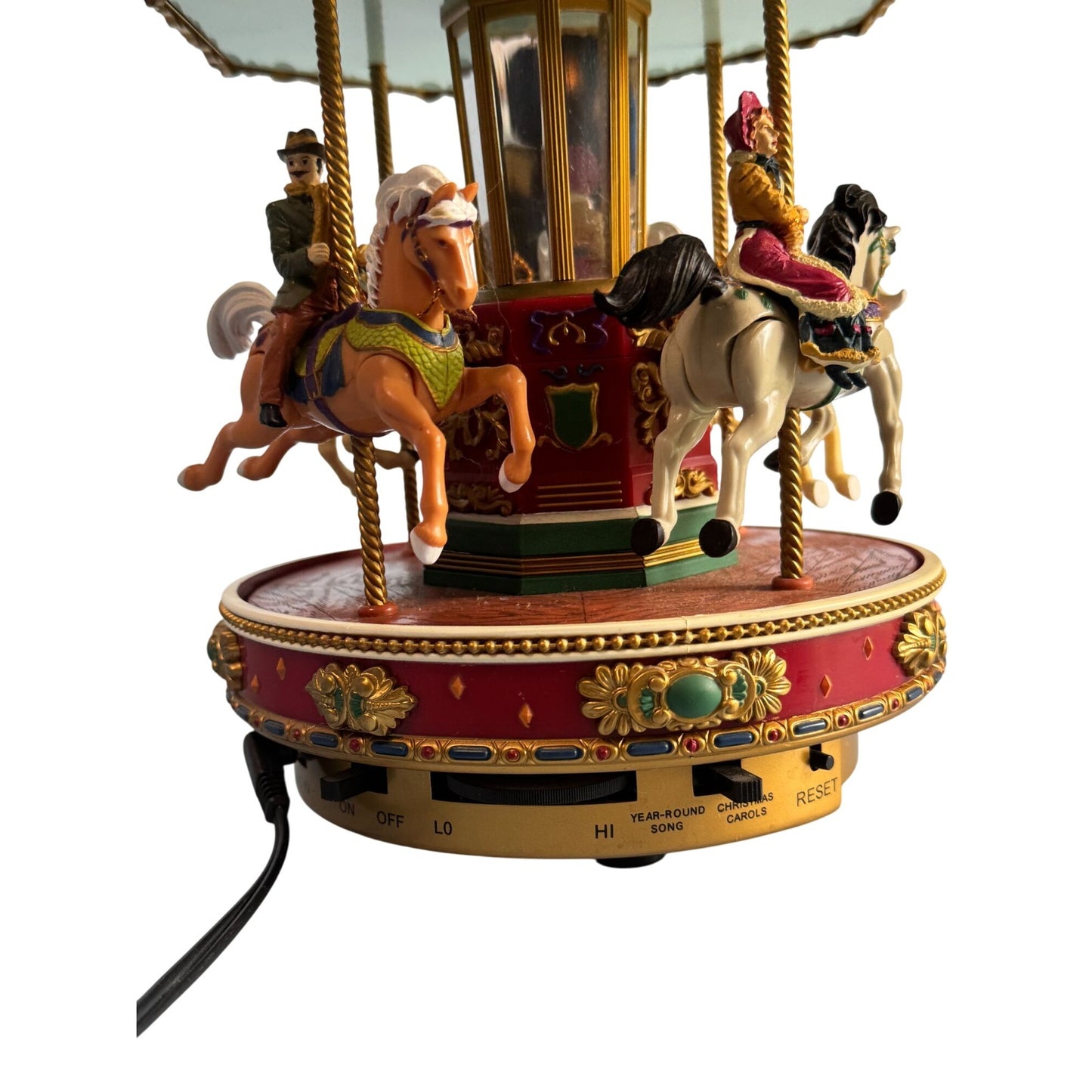 Mr. Christmas Holiday Go Round Merry Go Round Carousel C2000 Animated Musical Plays 50 Songs Christmas & Classics