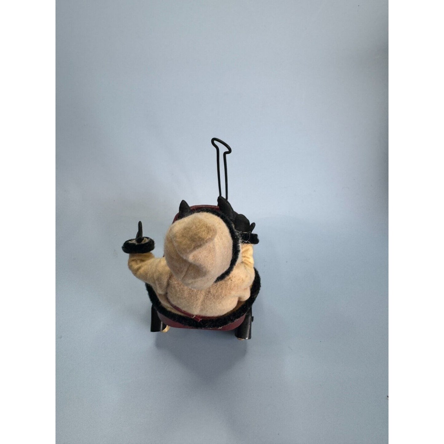 Hand Crafted Folk Art Santa in Wagon Created by Lindy Evans Signed 2011 USA