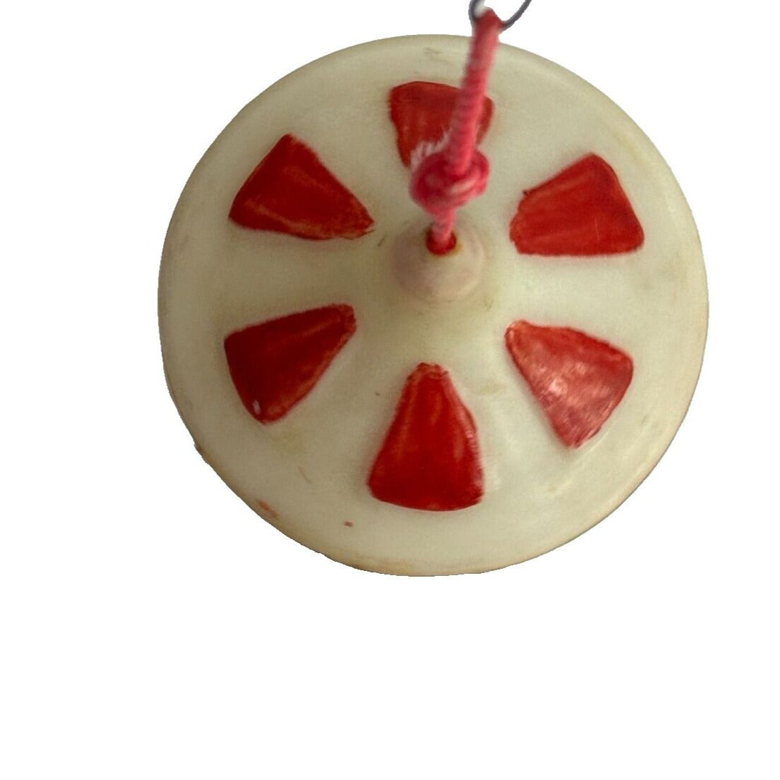 Vintage Plastic Deer Fawn Carousel Christmas Ornament C1950's