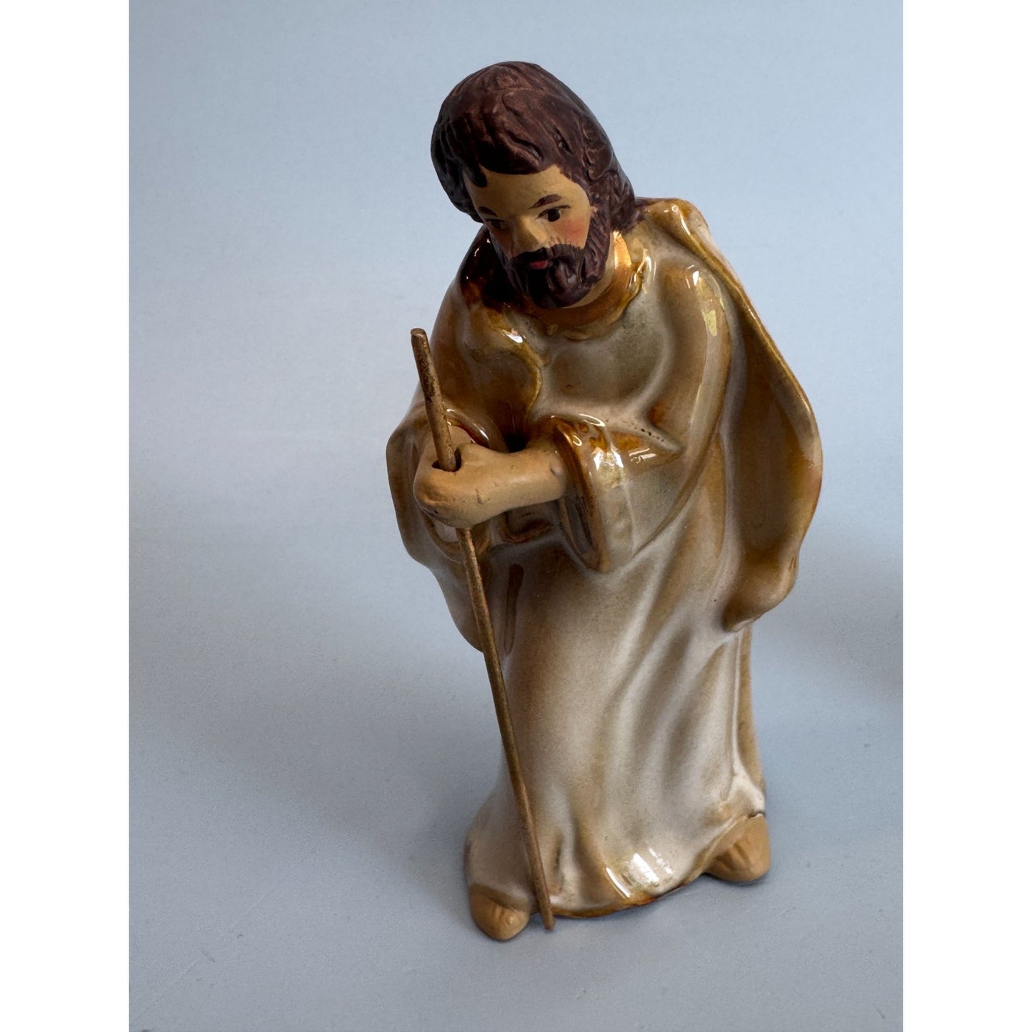 Vintage 3 Pc Porcelain Nativity Figurines Set Japan 4 1/2"