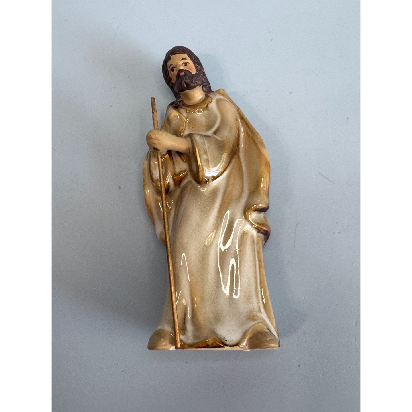 Vintage 3 Pc Porcelain Nativity Figurines Set Japan 4 1/2"