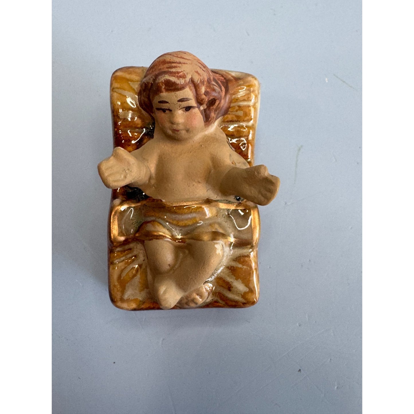 Vintage 3 Pc Porcelain Nativity Figurines Set Japan 4 1/2"