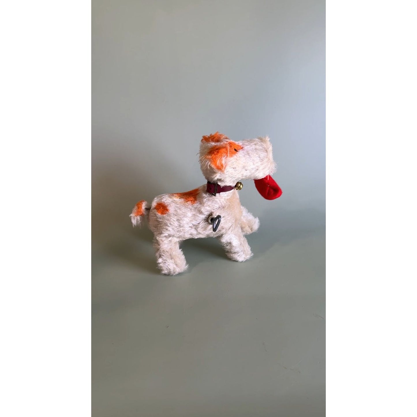 Old Vintage Orig Alps Wind Up Terrier Playful Pup Walks and Wags C1950's Japan