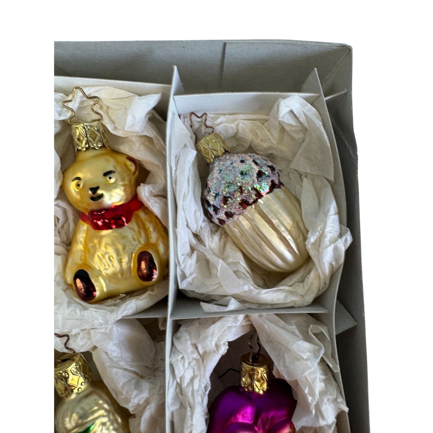 Old World Christmas Mini Blown Glass Ornament Lot 13 Assorted Boxed Set