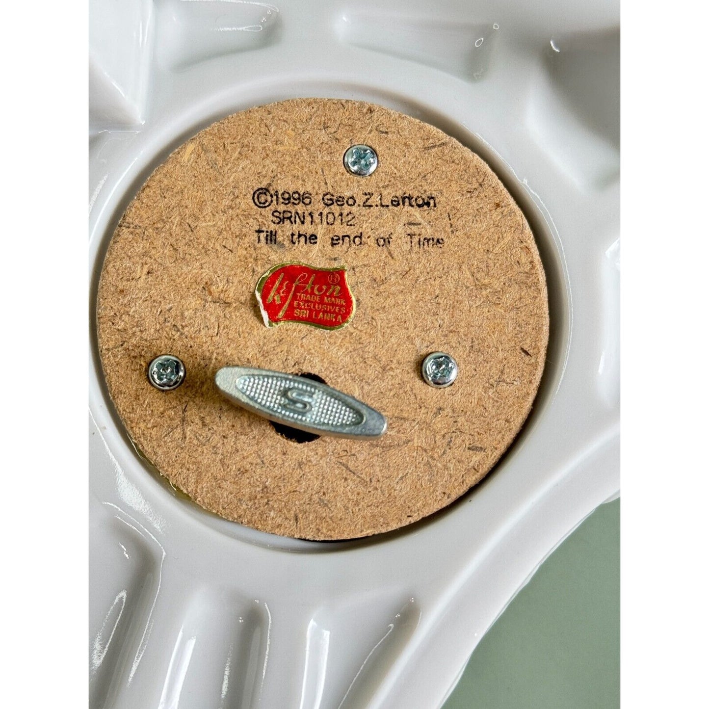 Vintage Lefton Porcelain Piano Music Box "Till the End of Time". 1996