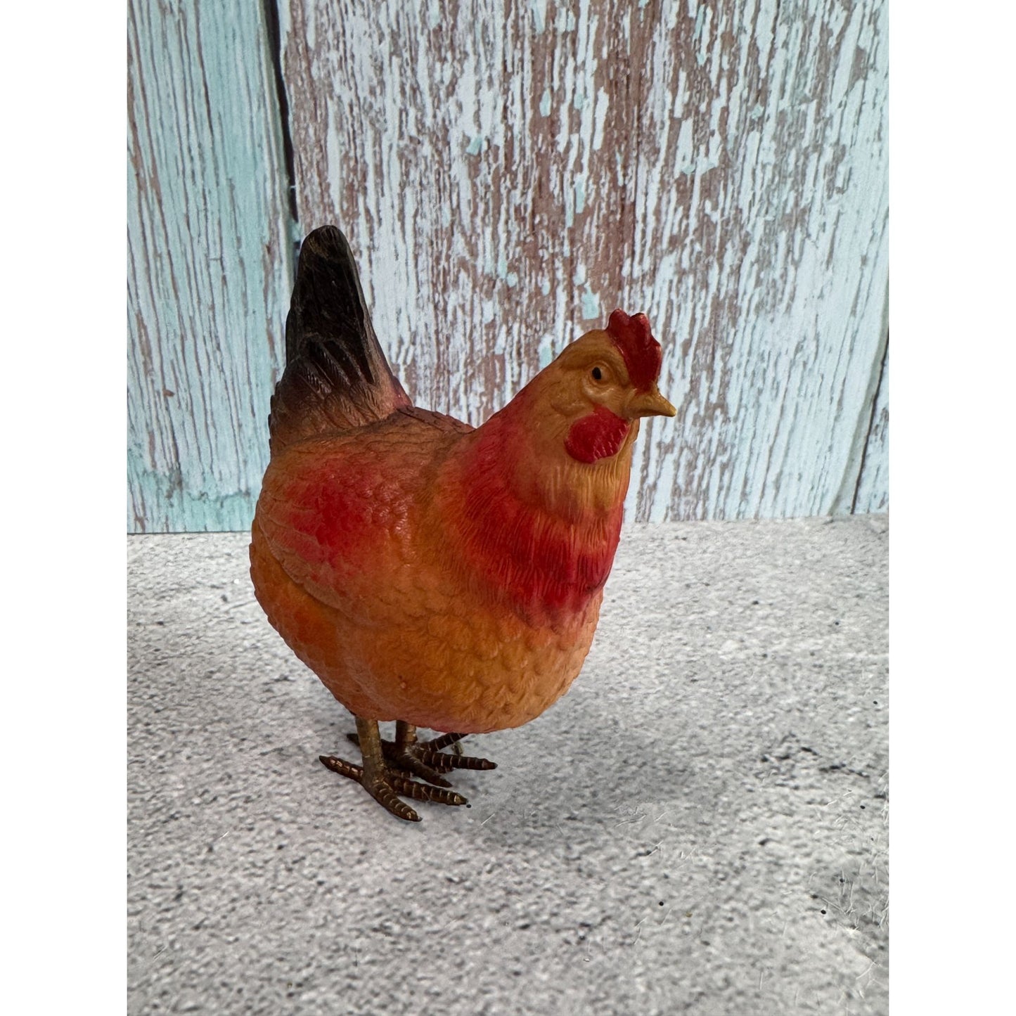 1930's Celluloid Chicken Figurine 3.5" Collectible Decor
