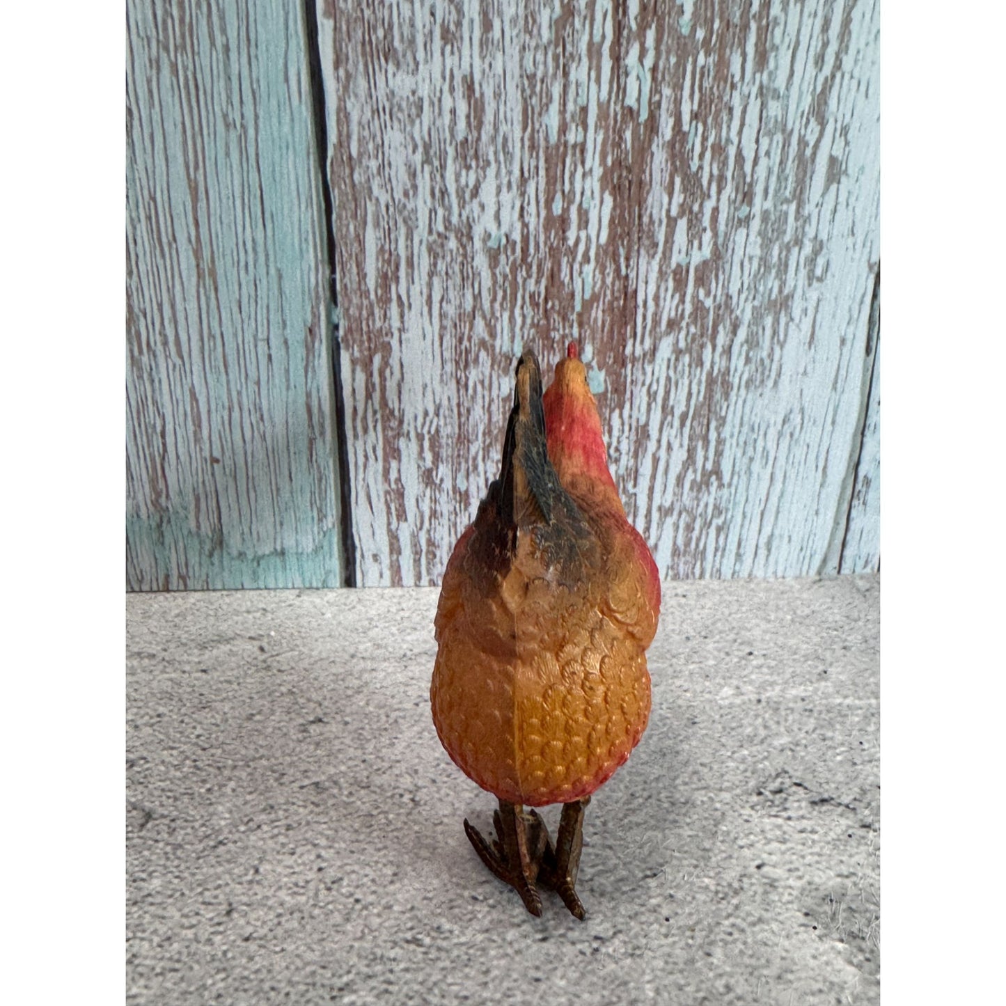 1930's Celluloid Chicken Figurine 3.5" Collectible Decor
