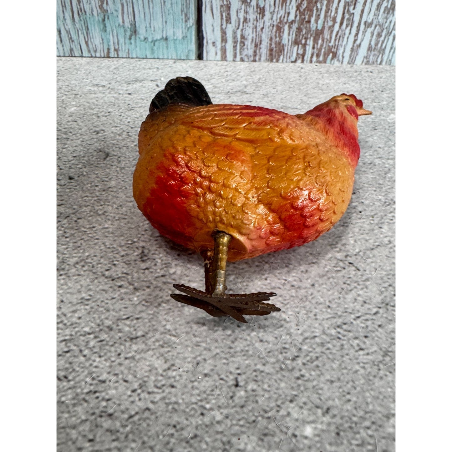 1930's Celluloid Chicken Figurine 3.5" Collectible Decor