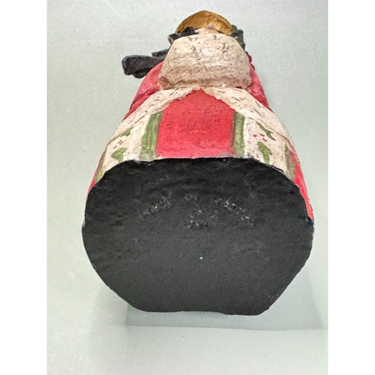 Vintage House of Hatten Girl Caroler 1991 Christmas Paper Mache Orament 7 1/2"