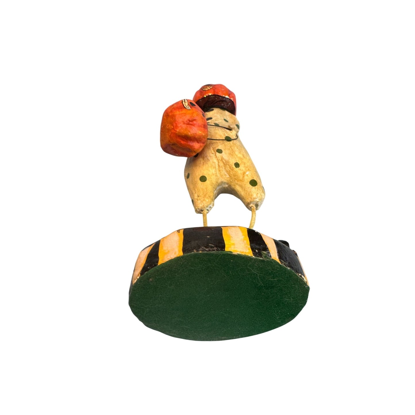 Bethany Lowe CJF Halloween Smiling Jack O' Lantern Pumpkin Head Figure 11 1/2"