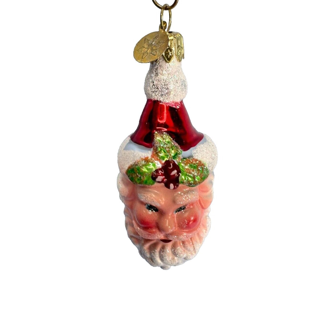 Christopher Radko Ceramics Santa Claus Head Ornament W/Box No Tag