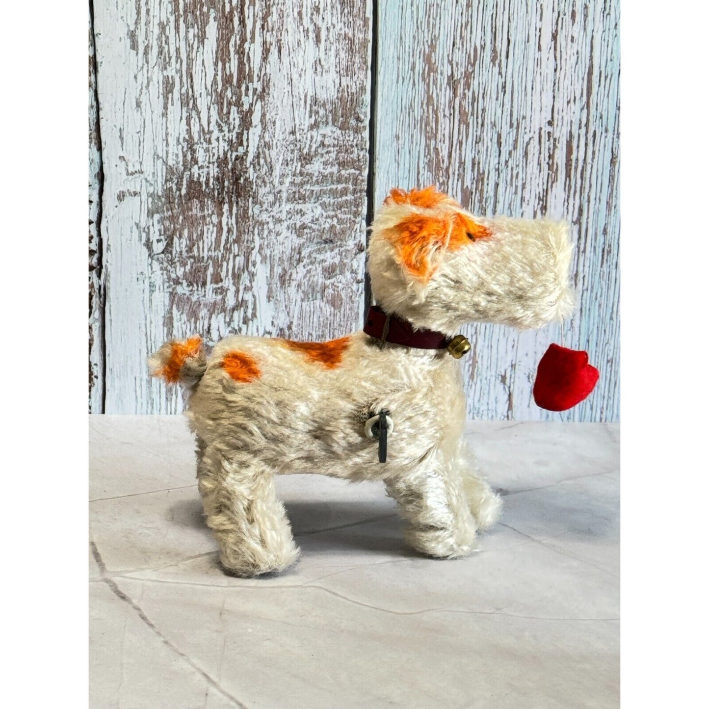Old Vintage Orig Alps Wind Up Terrier Playful Pup Walks and Wags C1950's Japan