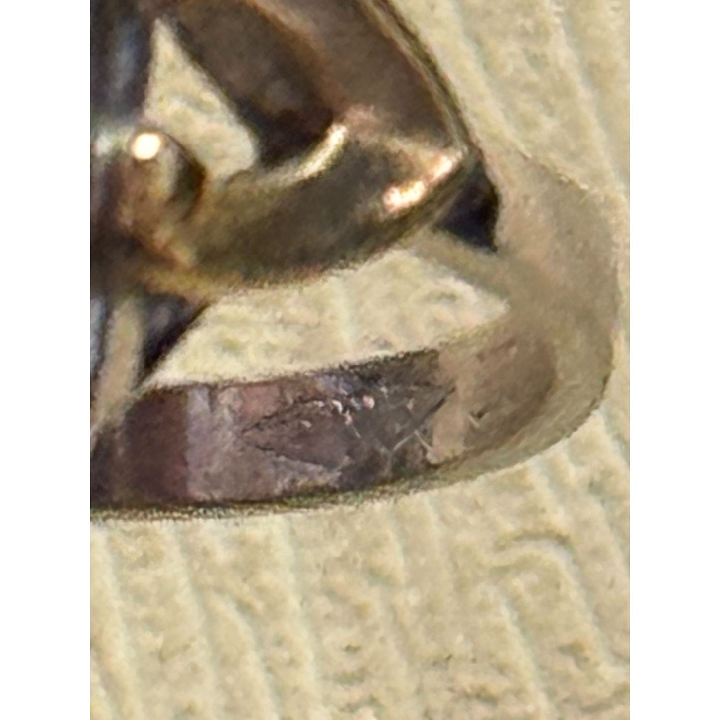 Vintage Clark & Combs Sterling Silver 10KGF Lapis Womens Ring Signed Size 7 C1940