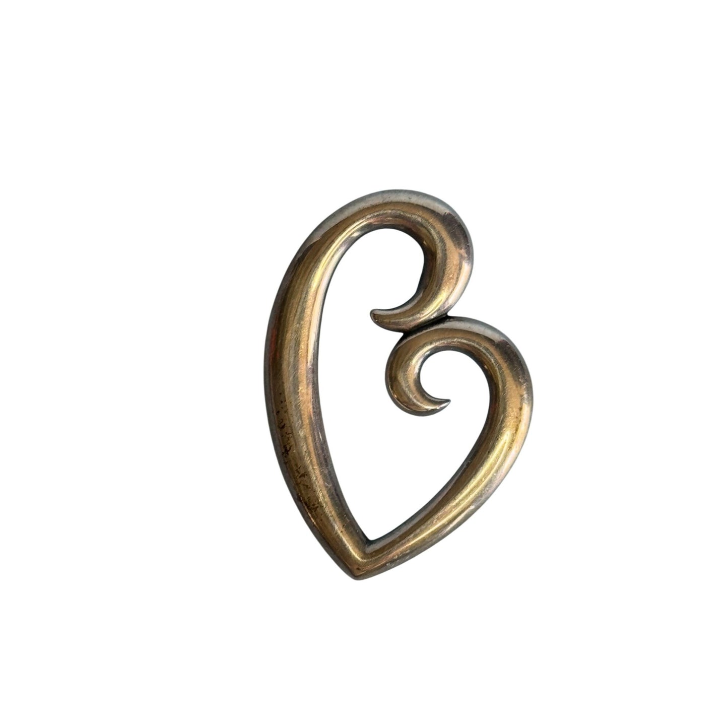 James Avery 925 Sterling Silver "Mothers Love" Heart Pendant 2" Elegant Jewelry Gift