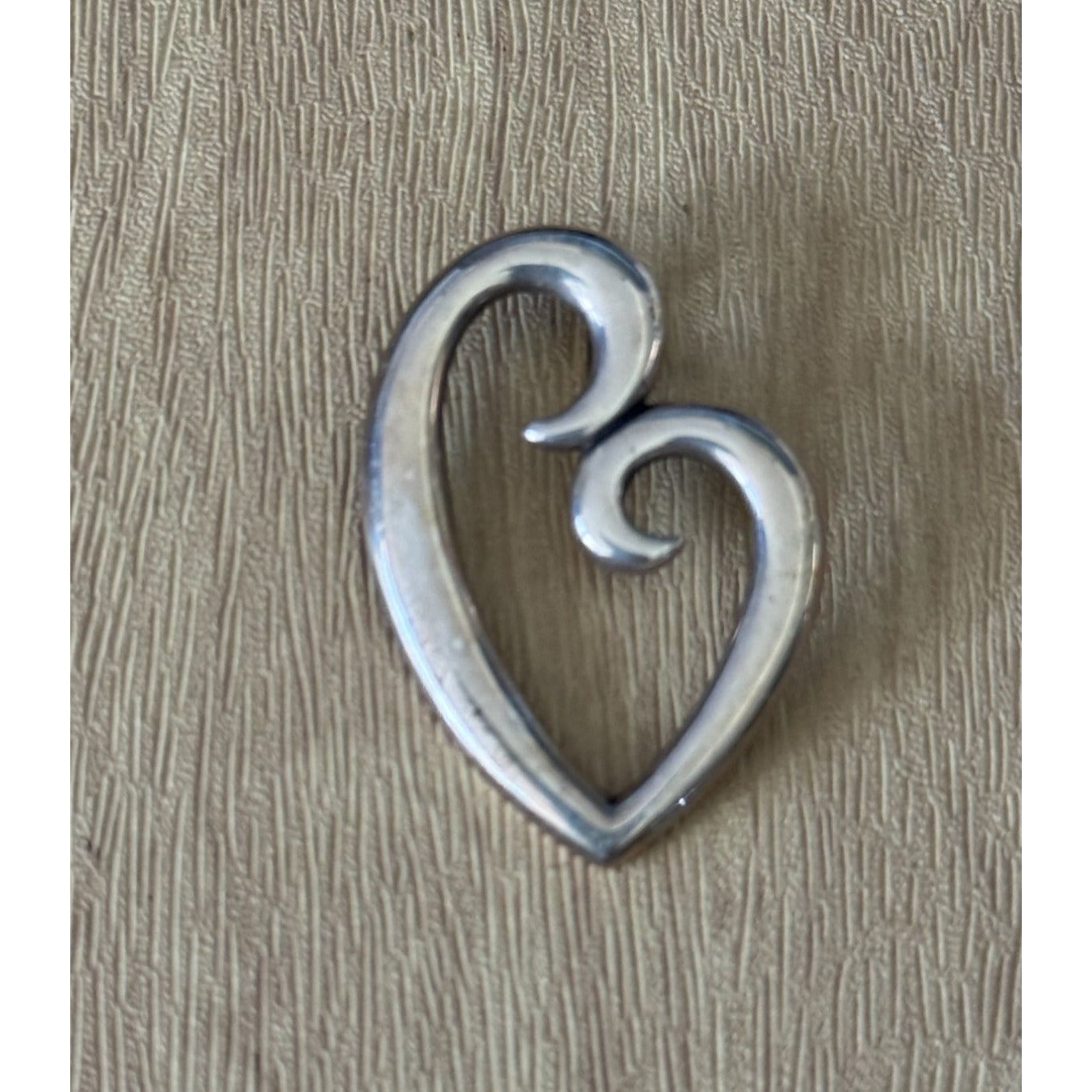 James Avery 925 Sterling Silver "Mothers Love" Heart Pendant 2" Elegant Jewelry Gift