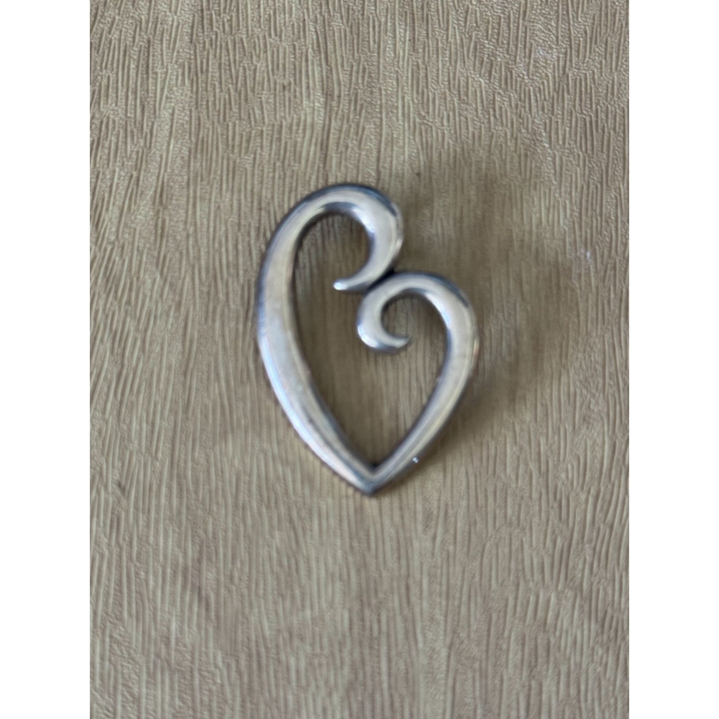 James Avery 925 Sterling Silver "Mothers Love" Heart Pendant 2" Elegant Jewelry Gift