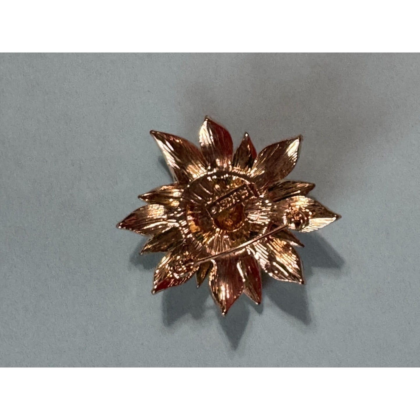 Vintage Santa Candle & Poinsettia Jeweled Christmas Brooch Pin Set Napier Monet