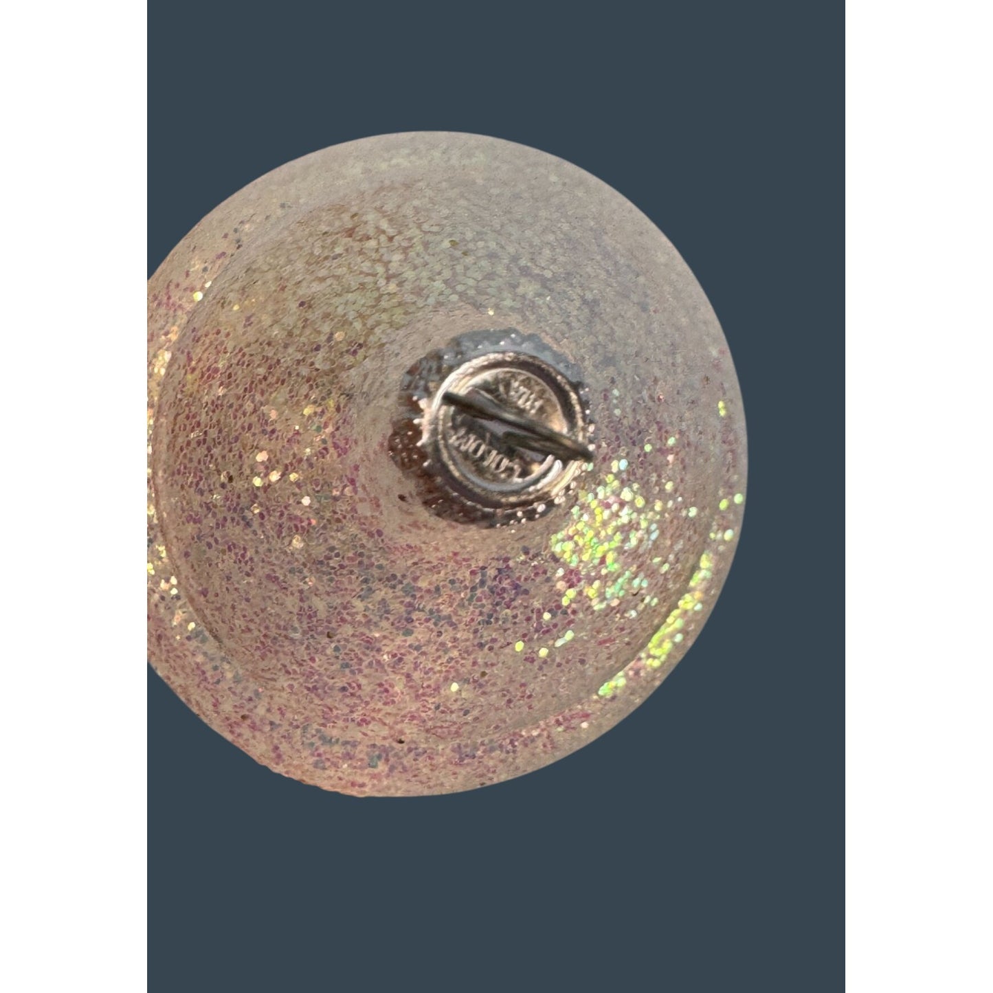Delicate Blown Glass Ornaments Iridescent Spiral 4 Inches Christmas Colombia
