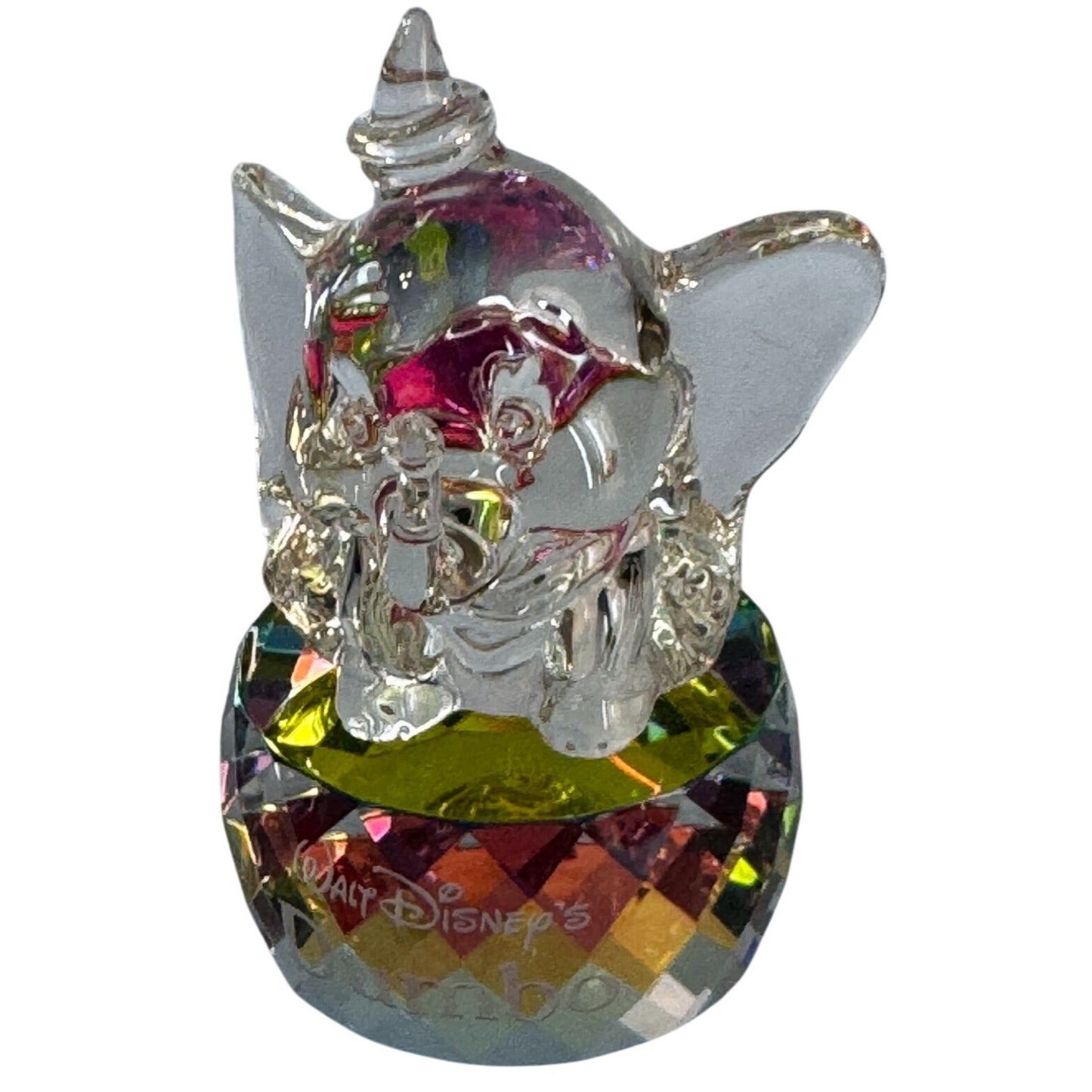 Arribas Brothers Disney Dumbo Figurine Multicolor Crystal Collectible w/Box 3"
