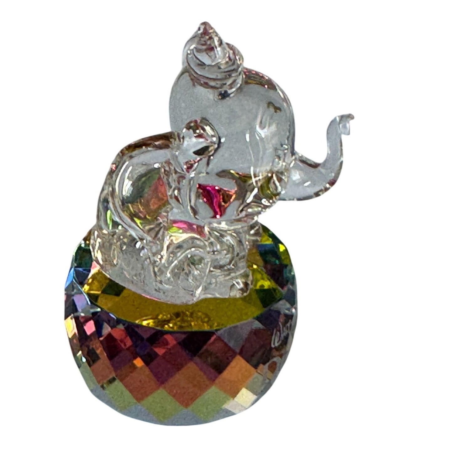 Arribas Brothers Disney Dumbo Figurine Multicolor Crystal Collectible w/Box 3"