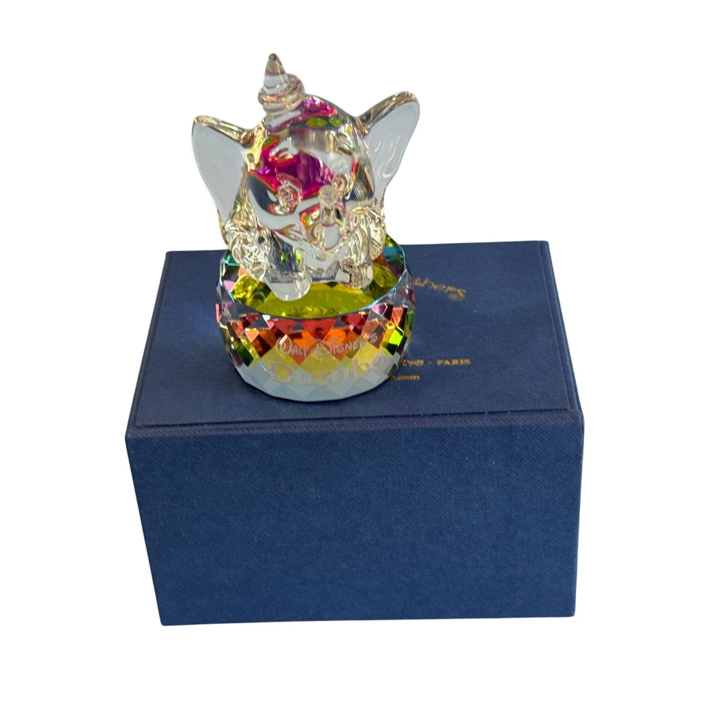 Arribas Brothers Disney Dumbo Figurine Multicolor Crystal Collectible w/Box 3"