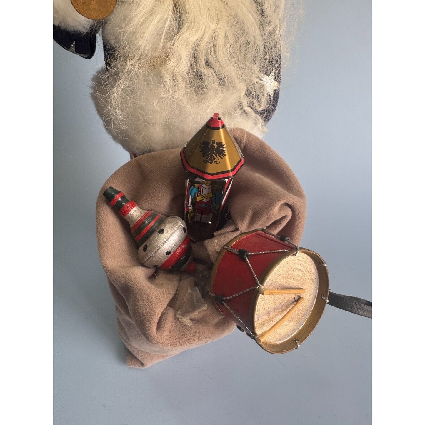 Byers Choice Patriotic Santa Claus With Bag Of Toys 2002 13" Collectible Christmas Figurine