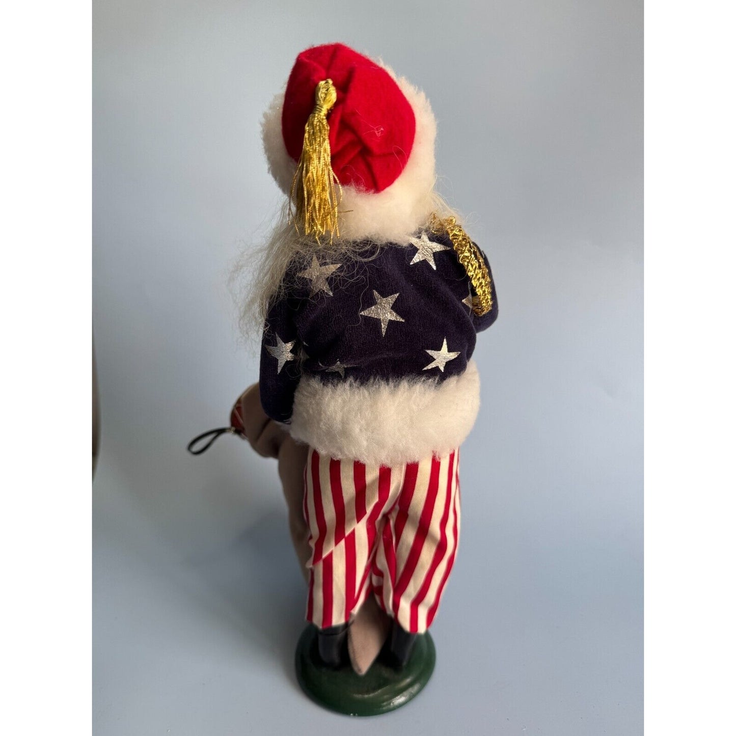 Byers Choice Patriotic Santa Claus With Bag Of Toys 2002 13" Collectible Christmas Figurine