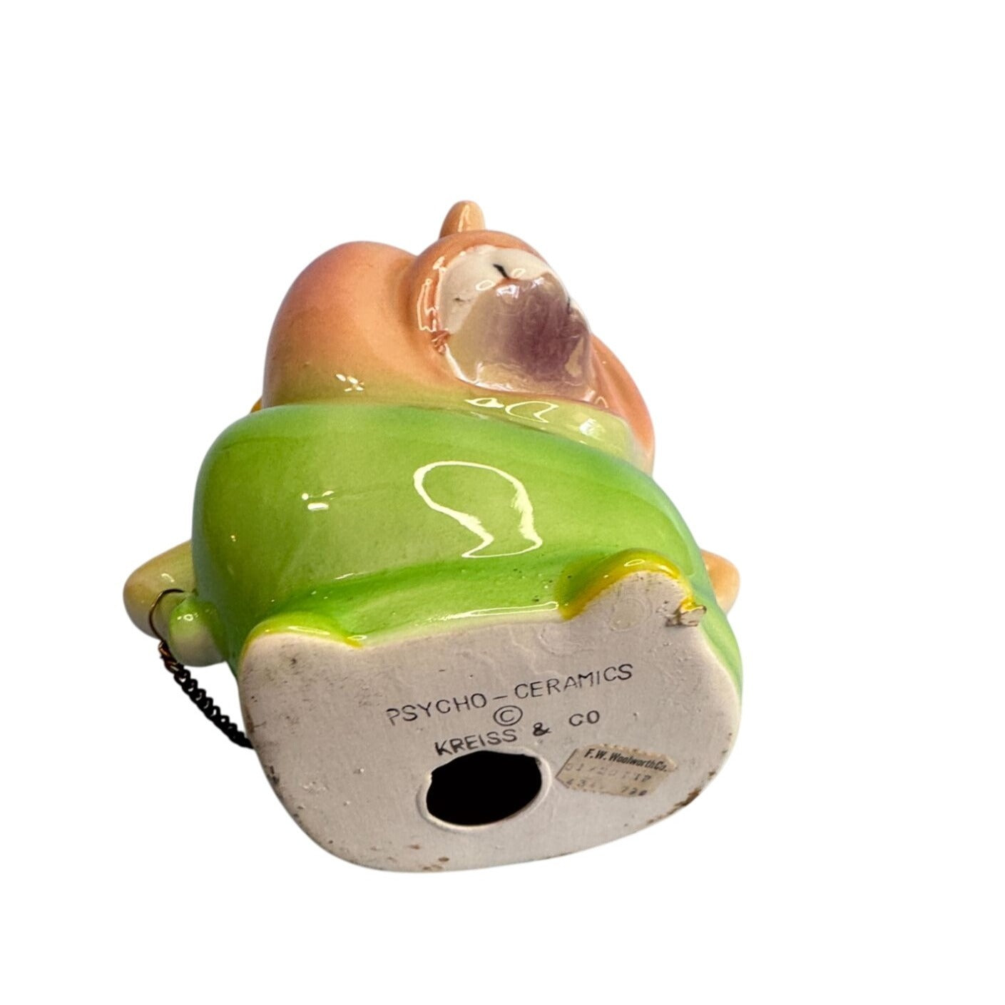 Kreiss Psycho Ceramics Figurine Christmas "Who Hid The Mistletoe?" Multicolor Ceramic