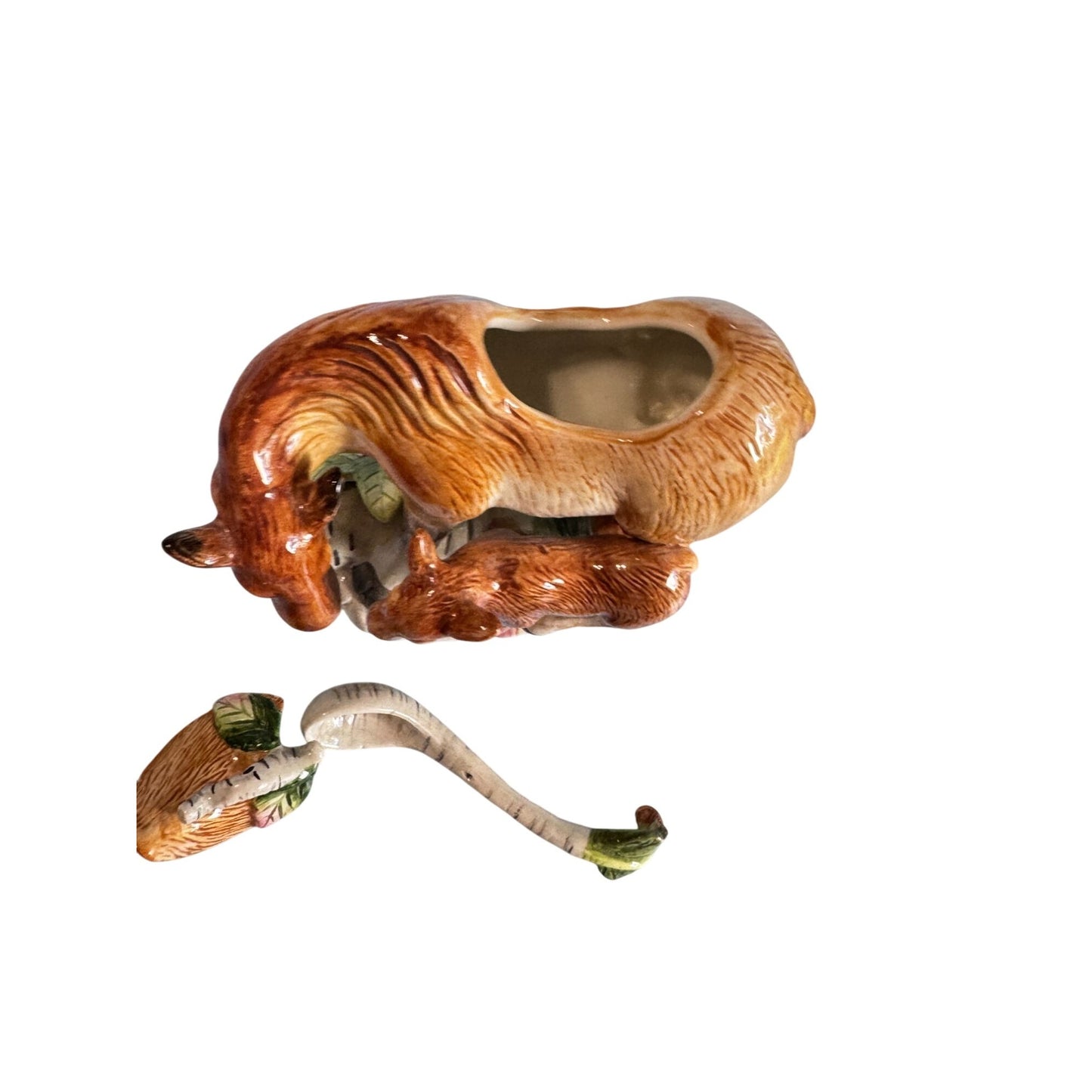 Vintage Fitz & Floyd High Sierra Horse Figurine Sugar Bowl With Lid