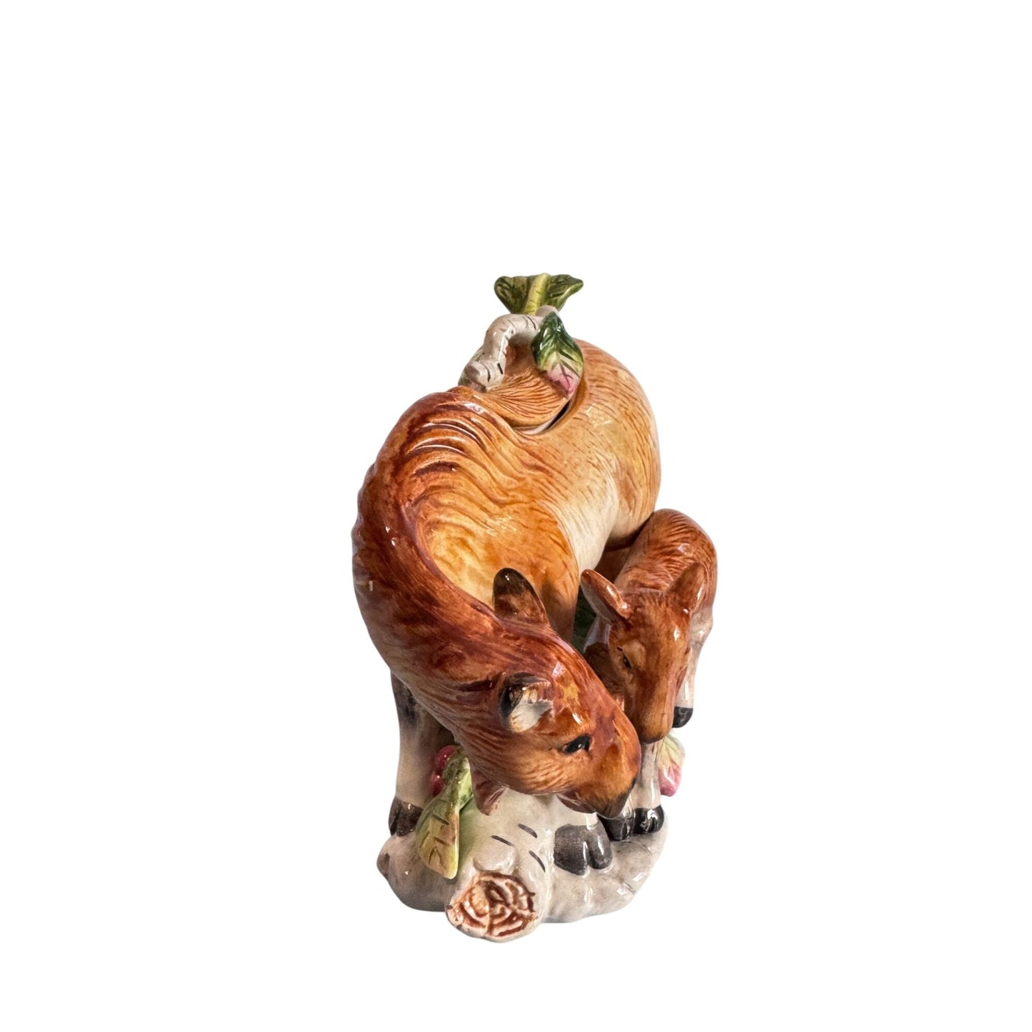 Vintage Fitz & Floyd High Sierra Horse Figurine Sugar Bowl With Lid