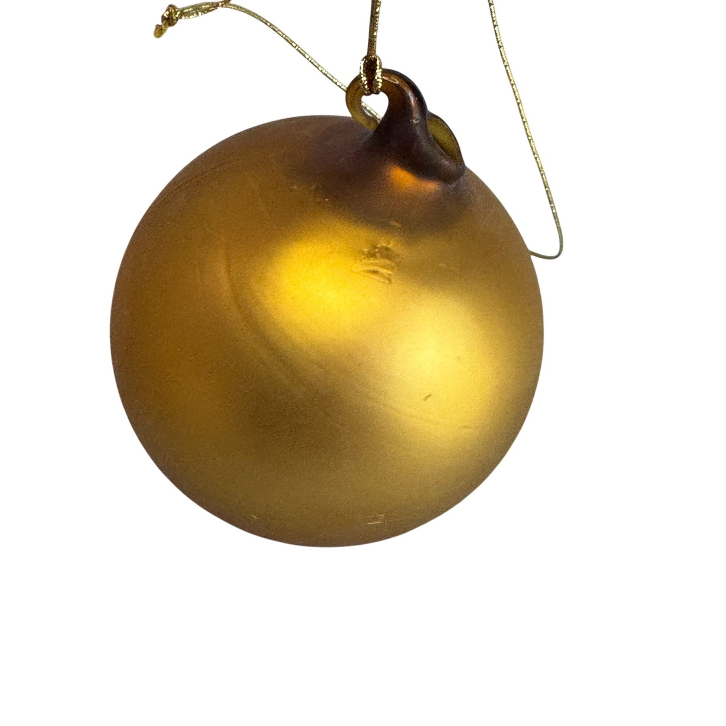 Dept 56 Man In The Moon Glass Ornament Jeweled Eyes Gold Tone 5" X 4" Holiday Decor