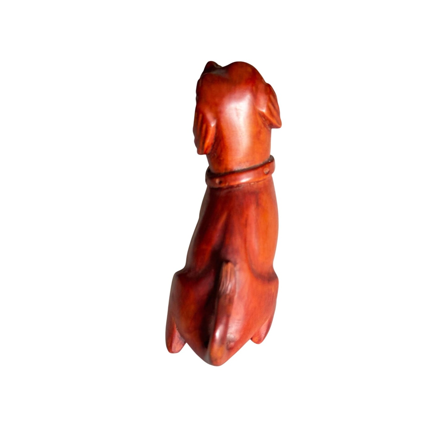 Vintage Boxwood Hand-Carved Japanese Netsuke Dogs - Sitting & Playful Poses