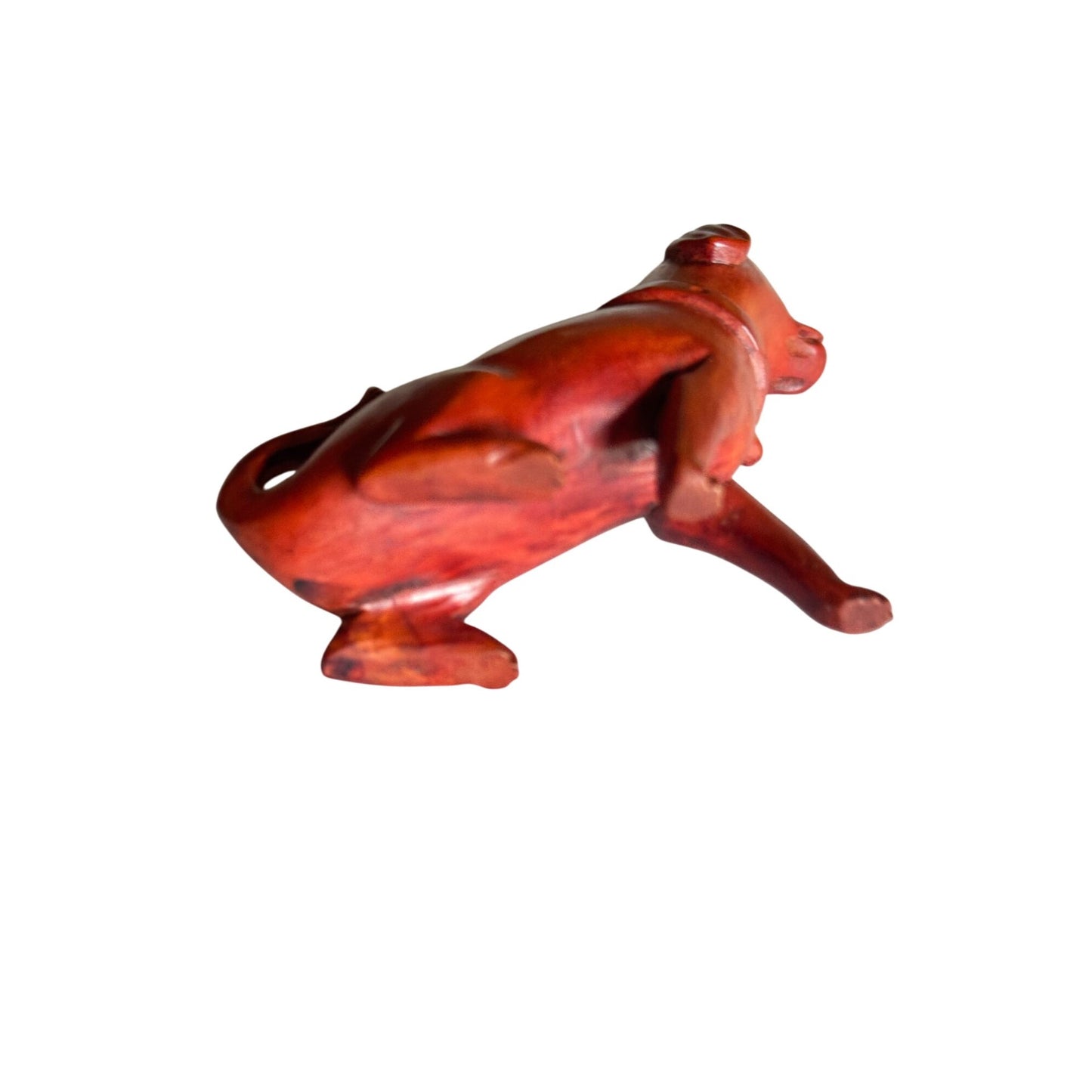 Vintage Boxwood Hand-Carved Japanese Netsuke Dogs - Sitting & Playful Poses