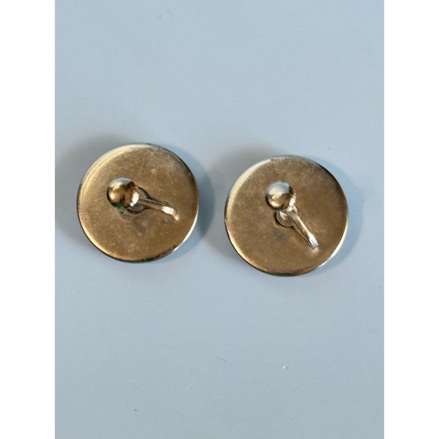 Vintage Japanese Butterfly Wing Screw On Earrings With Silhouette Design