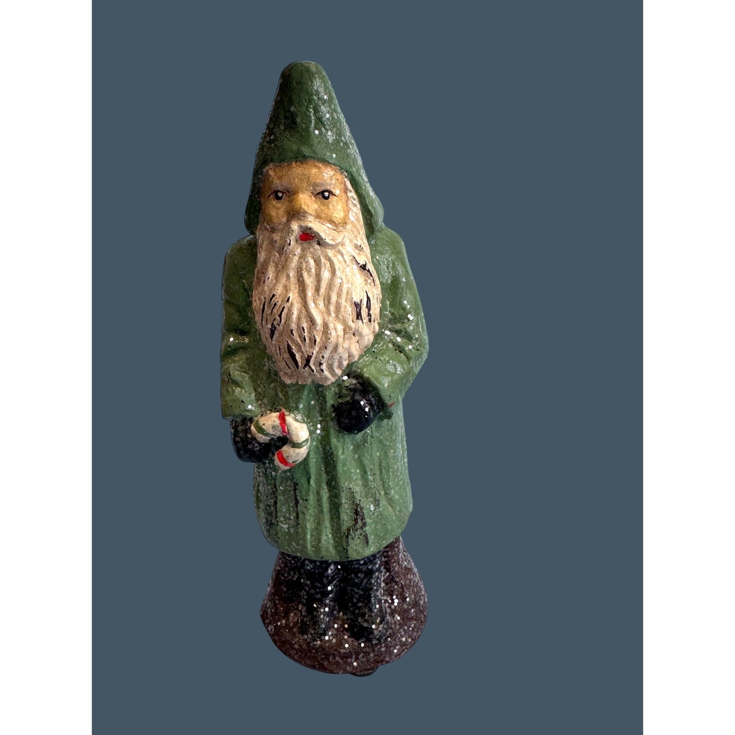 Vintage Hand-Painted Folk Art Santa Claus Figure 6 3/4"
