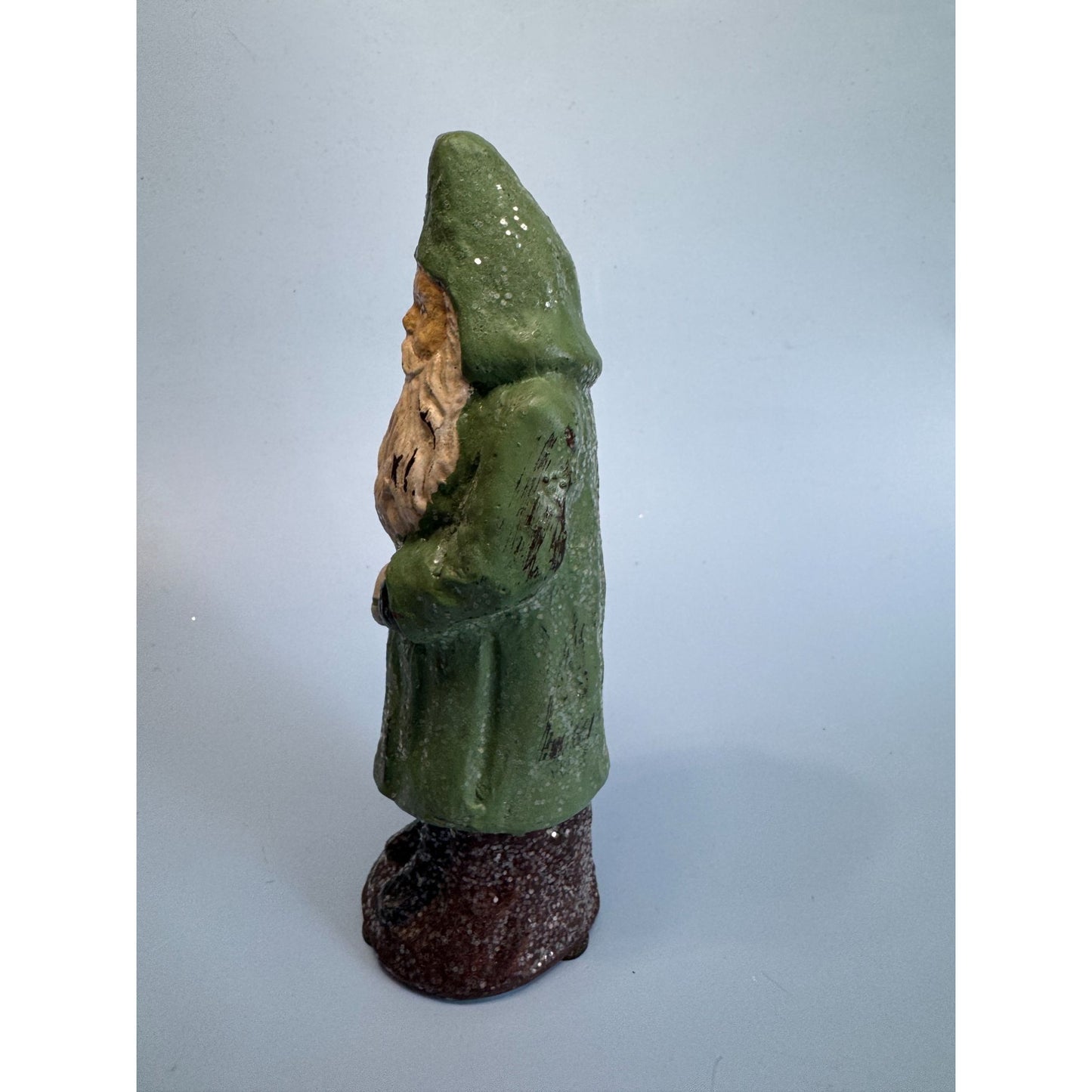 Vintage Hand-Painted Folk Art Santa Claus Figure 6 3/4"
