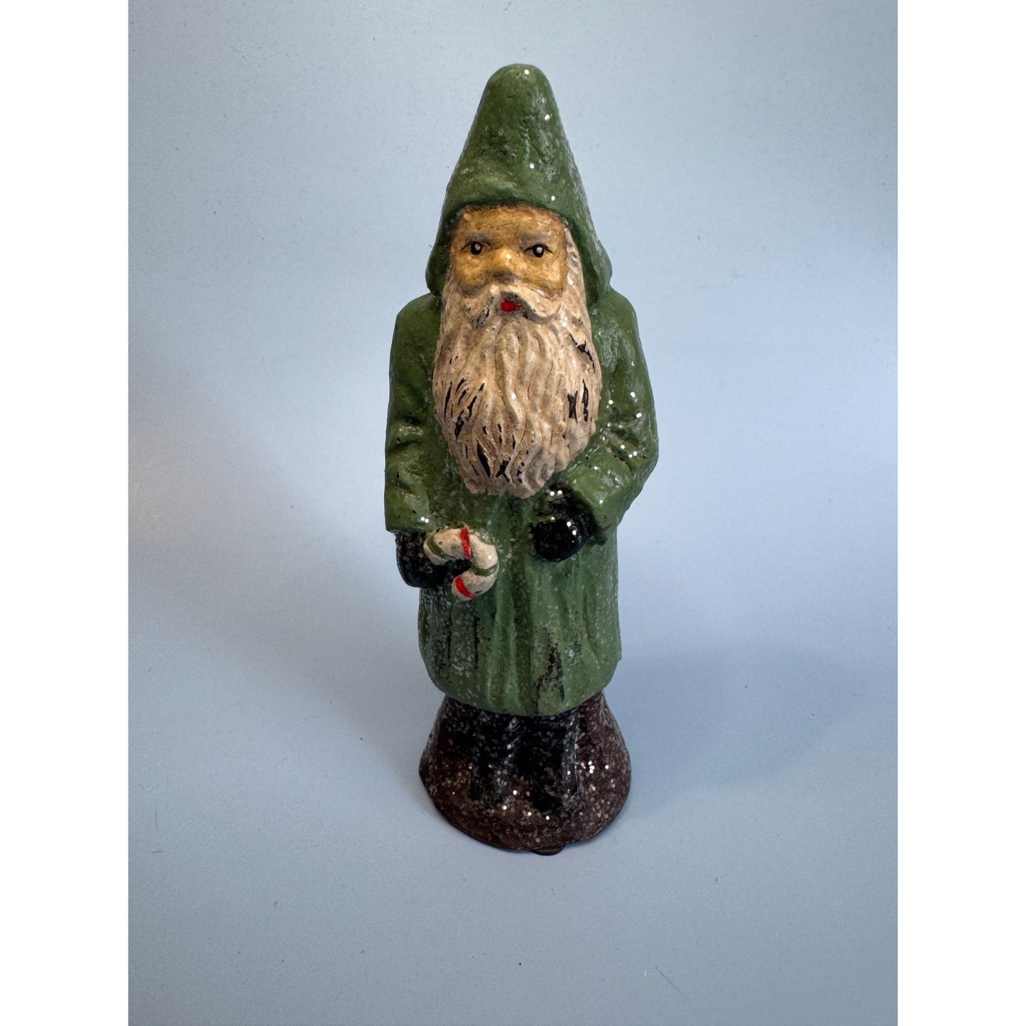 Vintage Hand-Painted Folk Art Santa Claus Figure 6 3/4"