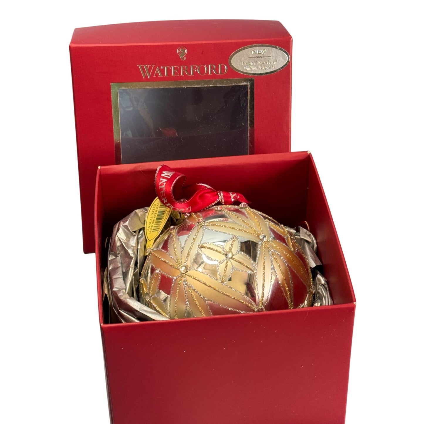 Waterford Crystal Annual Dated Lismore 60th Ball Ornament 2012 HandSigned Poland