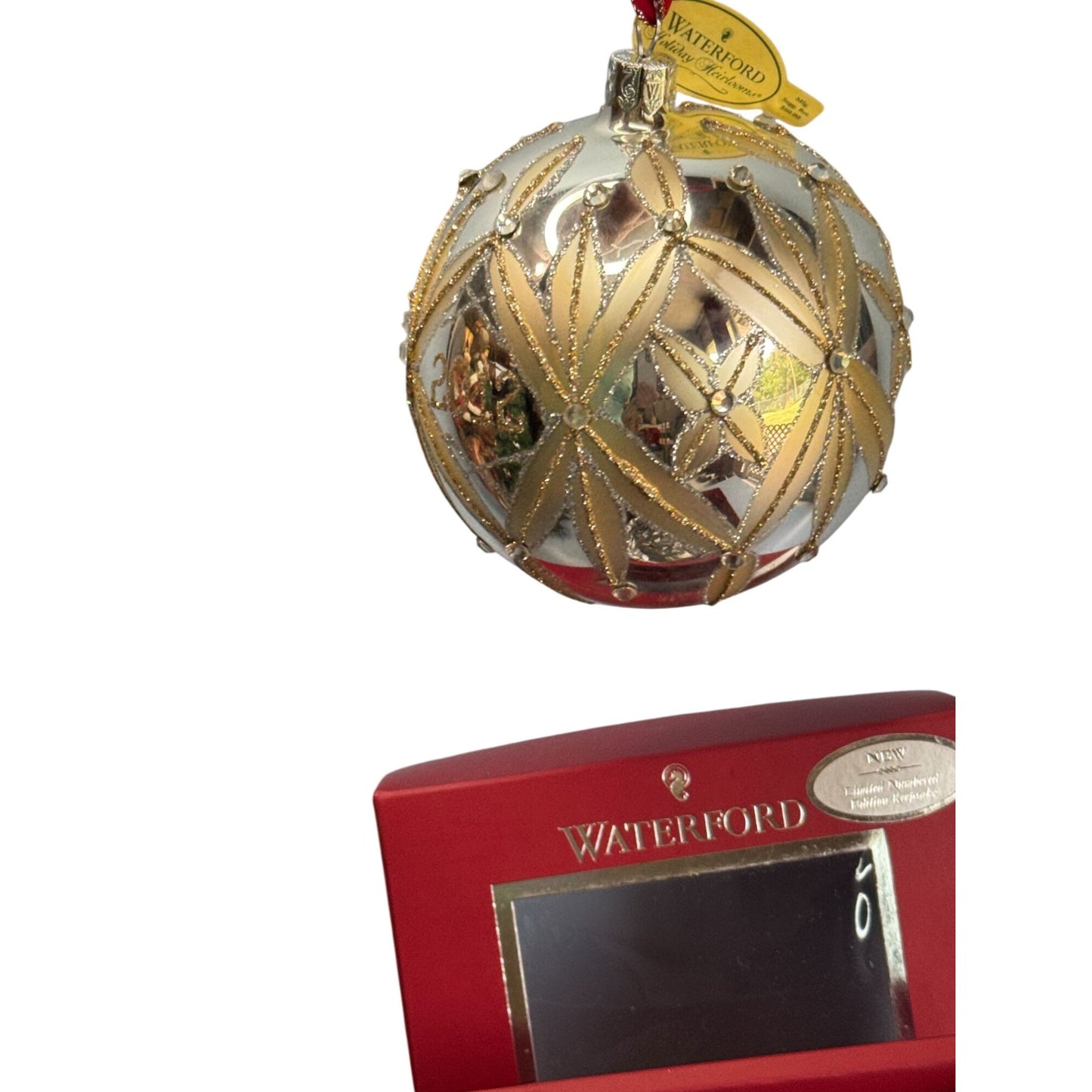 Waterford Crystal Annual Dated Lismore 60th Ball Ornament 2012 HandSigned Poland