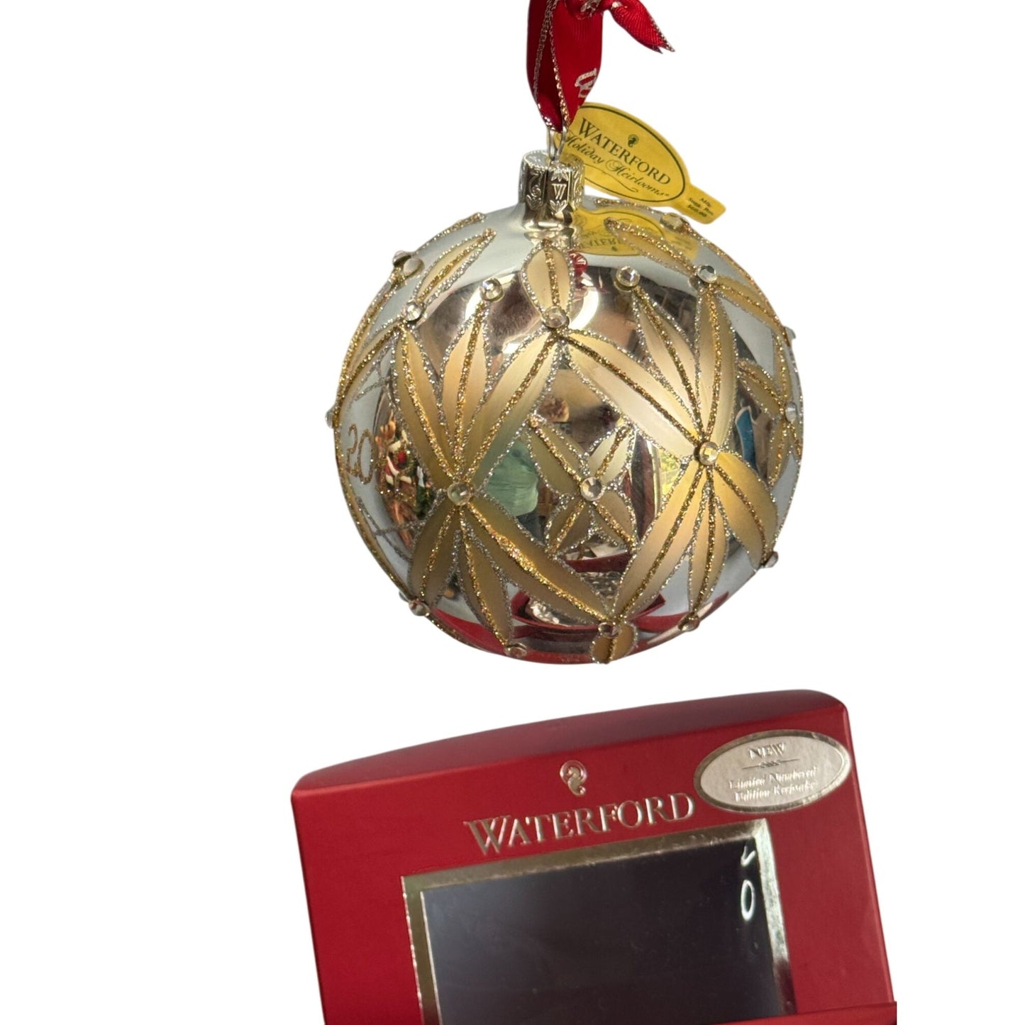 Waterford Crystal Annual Dated Lismore 60th Ball Ornament 2012 HandSigned Poland