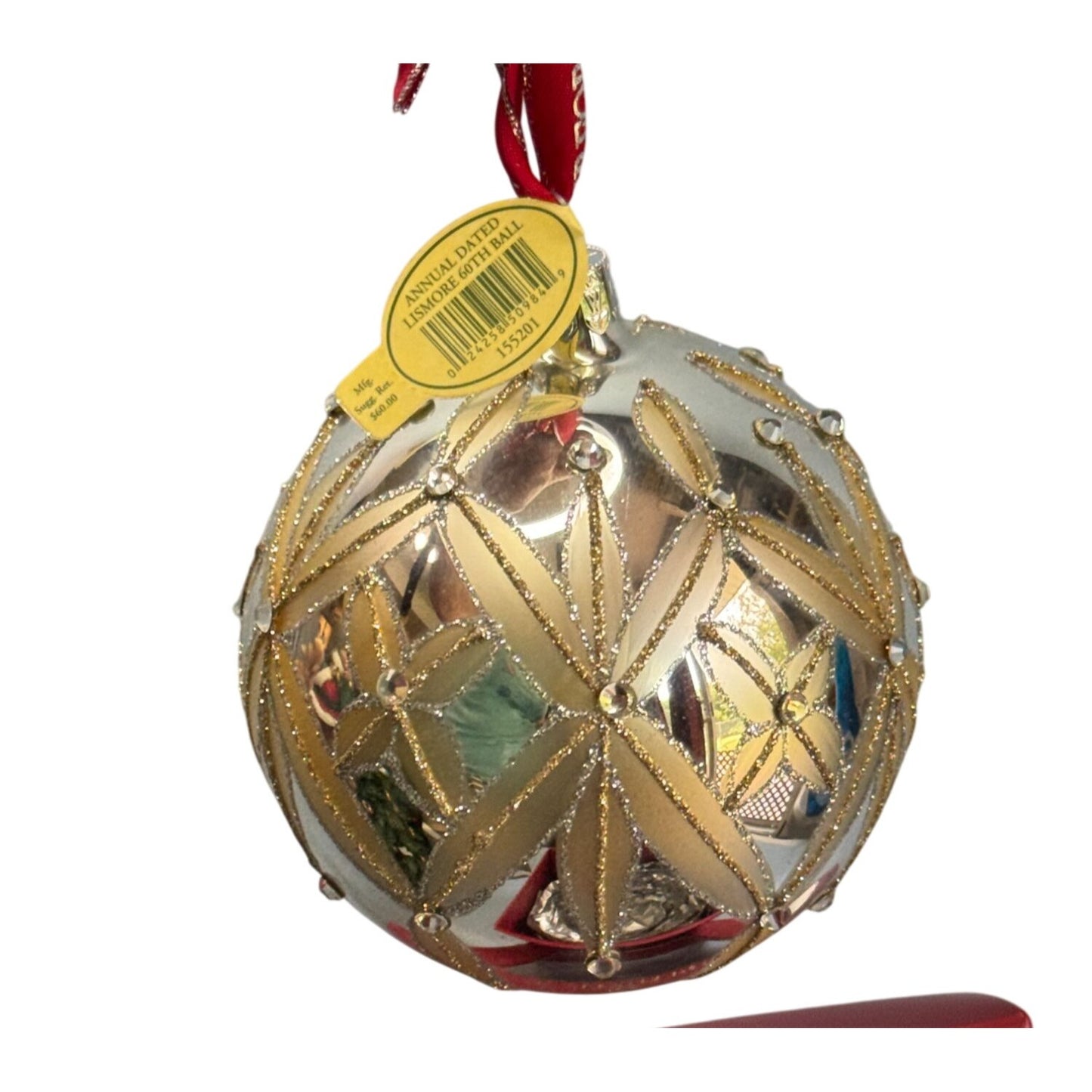 Waterford Crystal Annual Dated Lismore 60th Ball Ornament 2012 HandSigned Poland