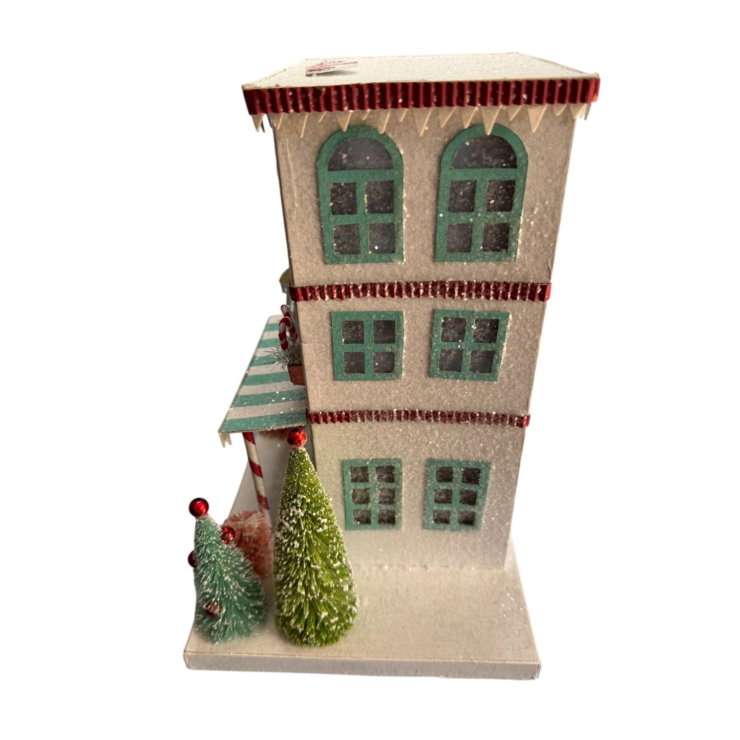 Bethany Lowe Christmas Peppermint Paper House Decor Hand Signed LC2483