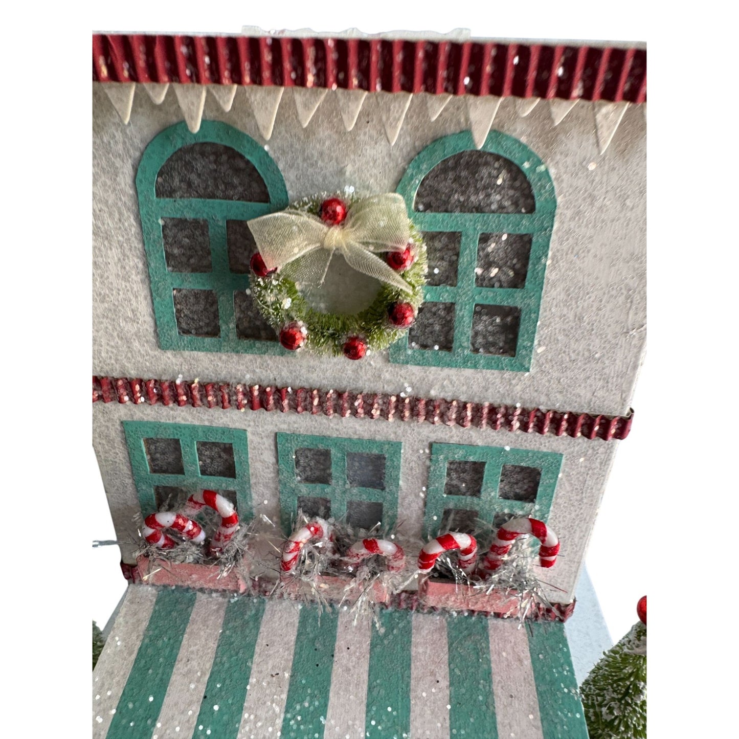Bethany Lowe Christmas Peppermint Paper House Decor Hand Signed LC2483