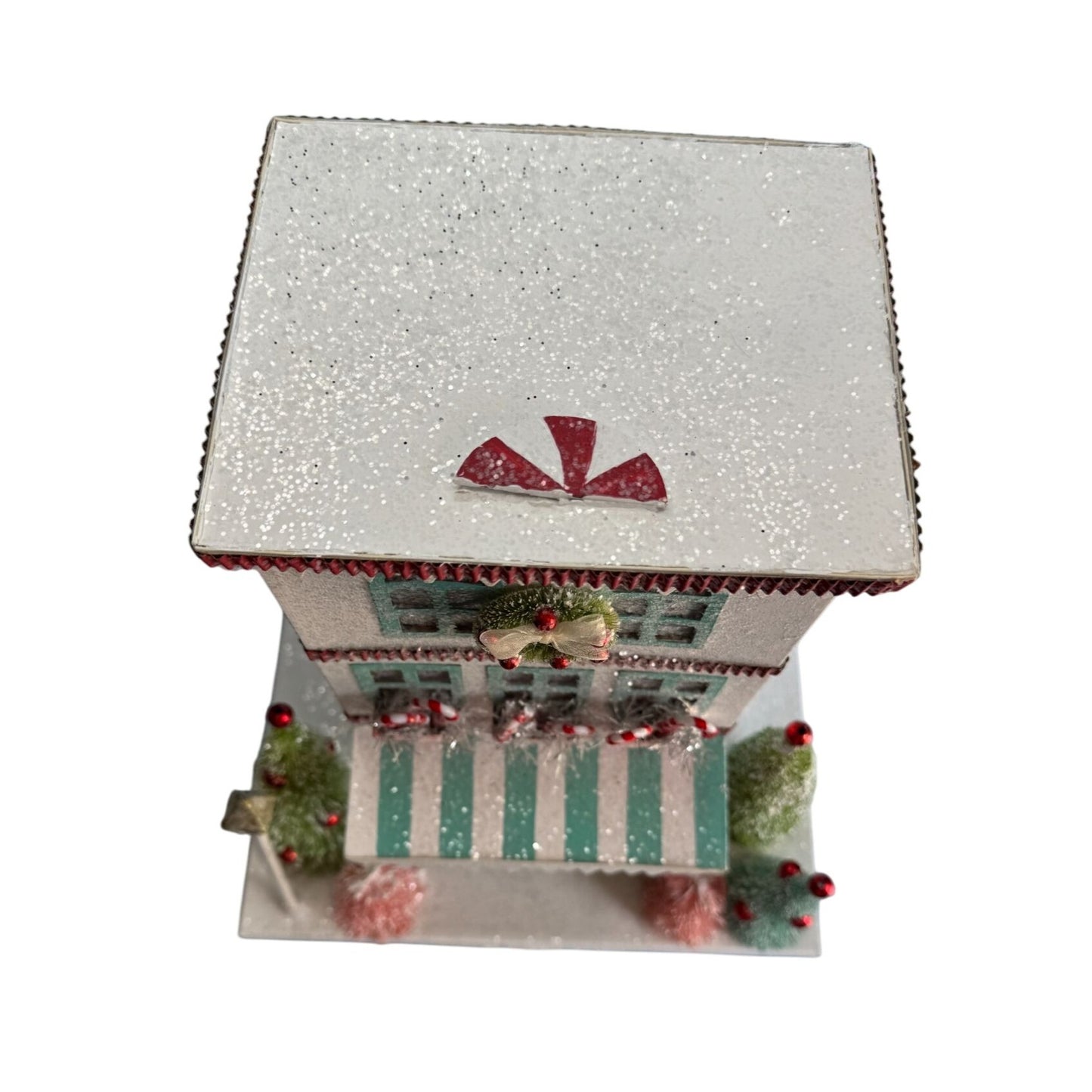 Bethany Lowe Christmas Peppermint Paper House Decor Hand Signed LC2483