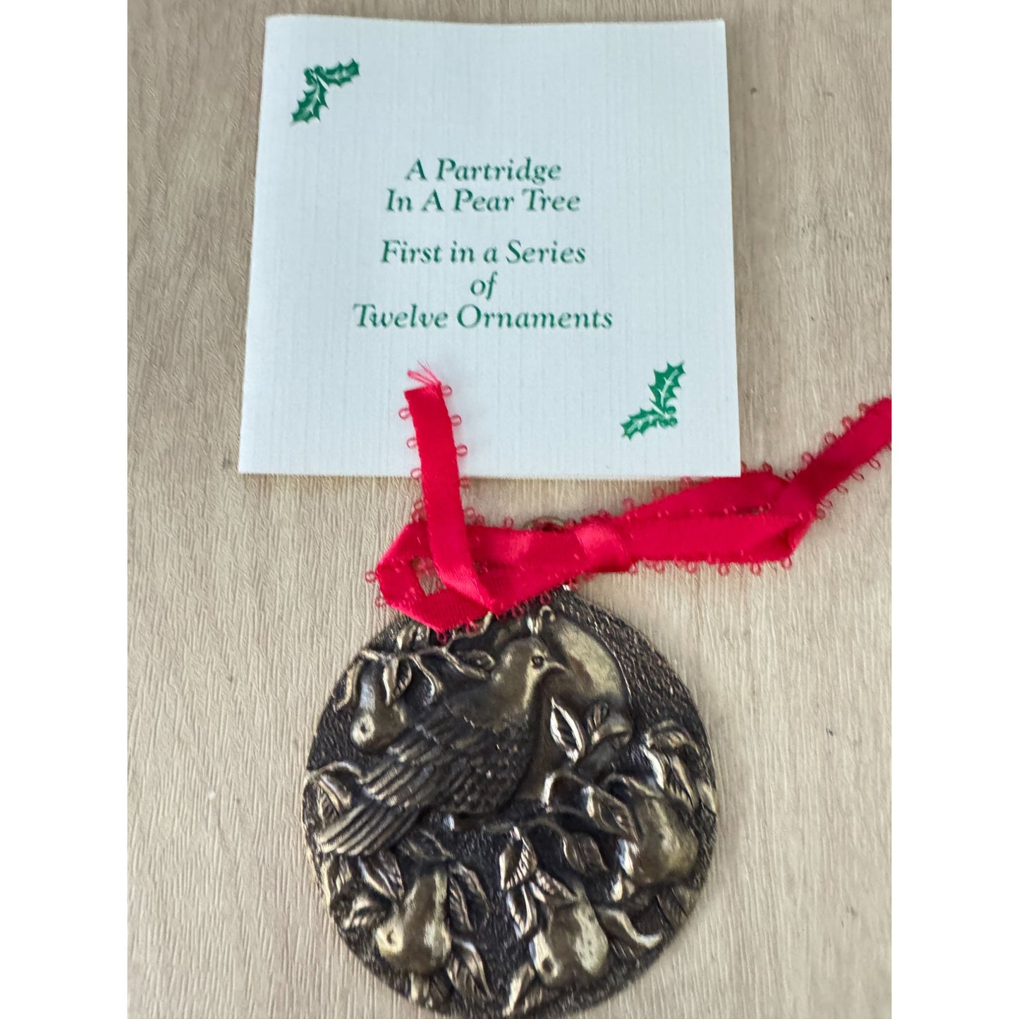 4 Twelve Days Of Christmas Bird Ornaments Matthews International 1987 - 1990