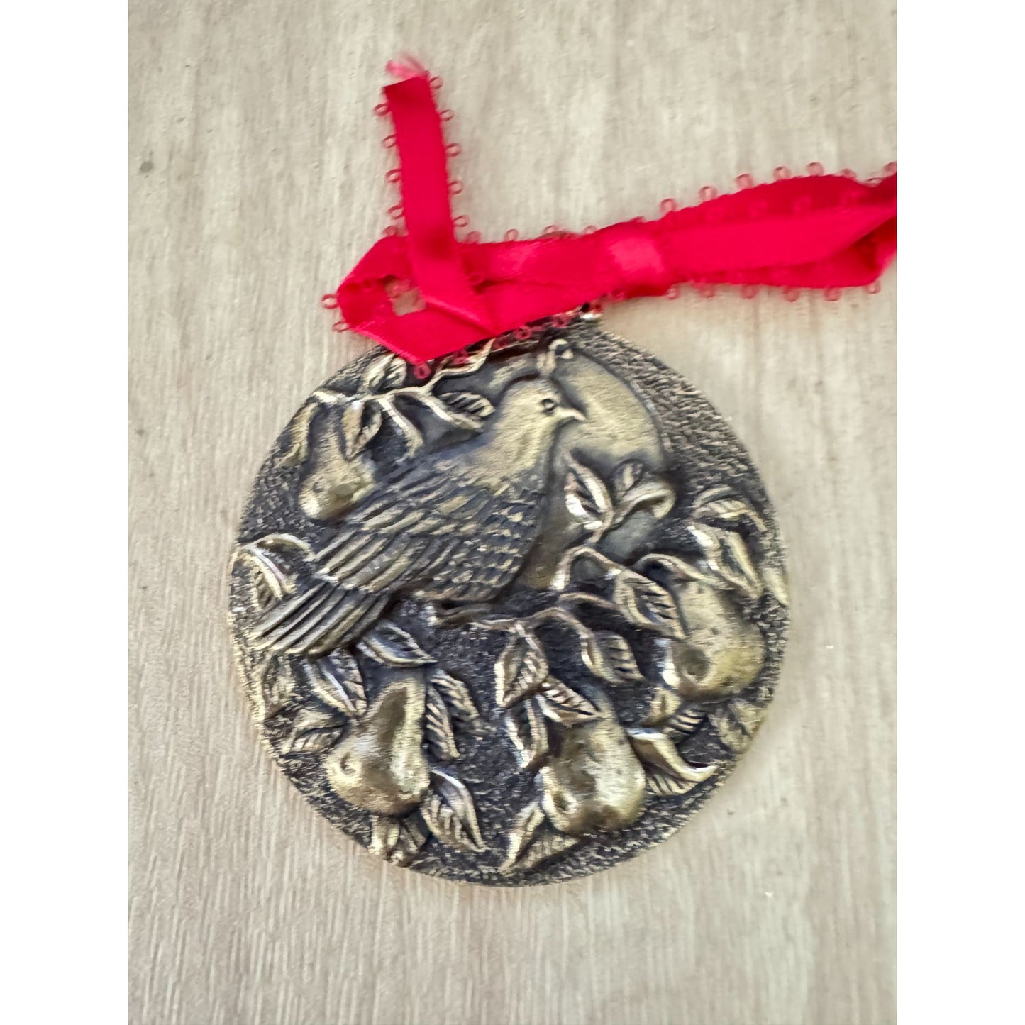 4 Twelve Days Of Christmas Bird Ornaments Matthews International 1987 - 1990
