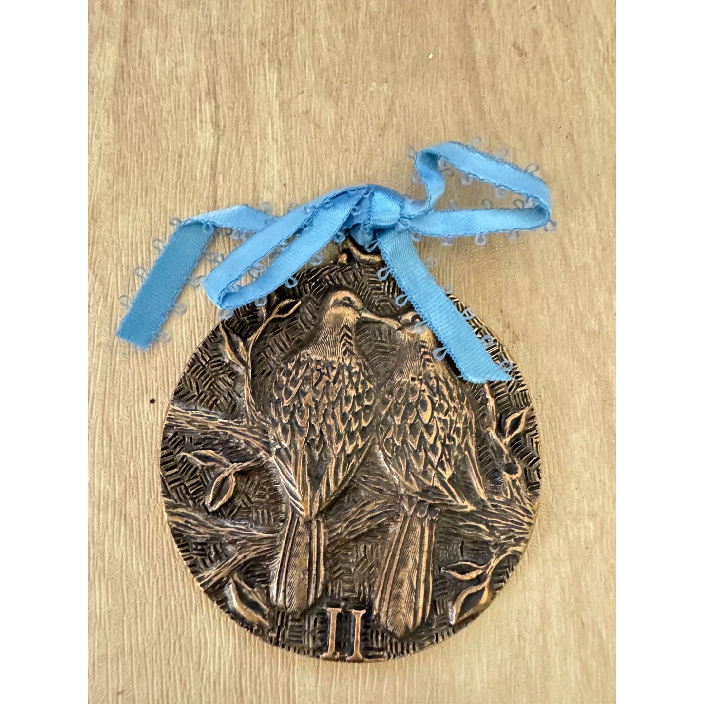 4 Twelve Days Of Christmas Bird Ornaments Matthews International 1987 - 1990